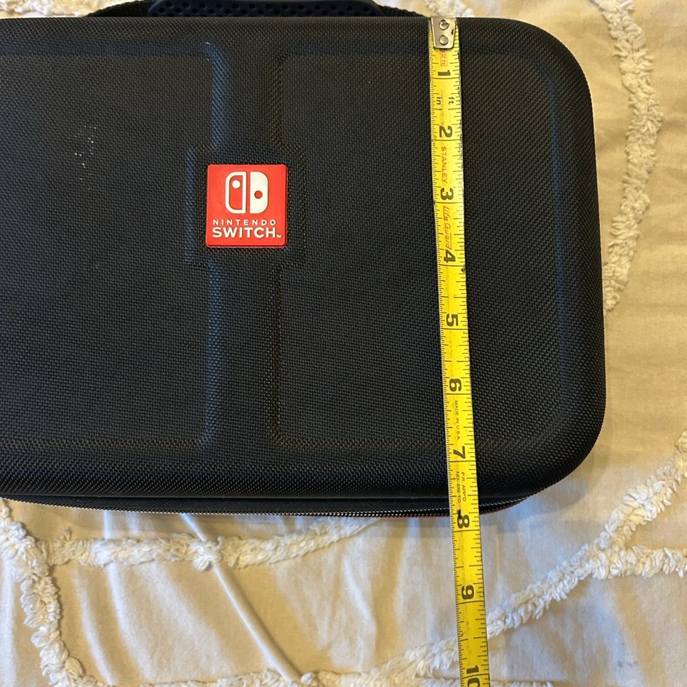 Nintendo Switch Black Travel Case with Red Logo - Picture 2 of 6